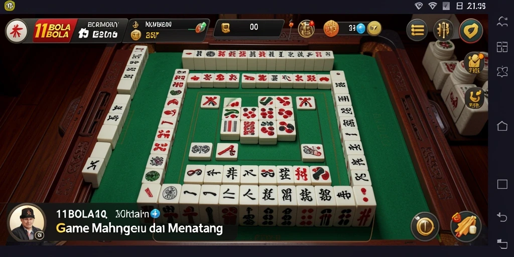 Screenshot gameplay 11BOLA yang menunjukkan keseruan permainan Mahjong.