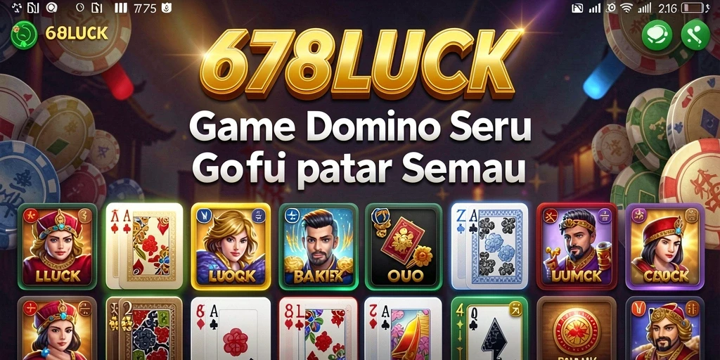 Screenshot gameplay 678LUCK menampilkan serunya bermain domino.