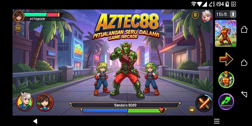 Screenshot gameplay AZTEC88 dengan aksi seru dan tantangan menarik.