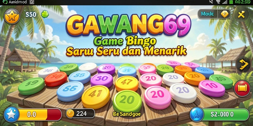Screenshot GAWANG69 menampilkan gameplay Bingo yang memikat.