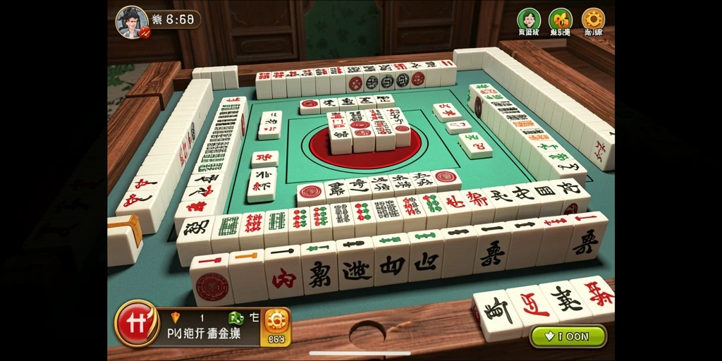 Screenshot utama T6 menampilkan gameplay Mahjong yang menarik dan seru.