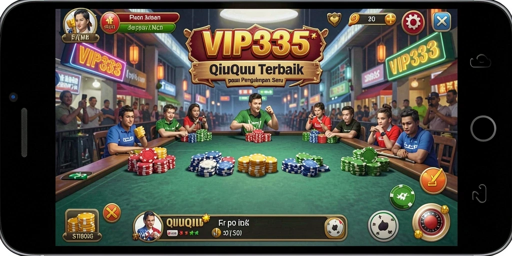 Gameplay QiuQiu yang seru dan kompetitif dalam VIP333.
